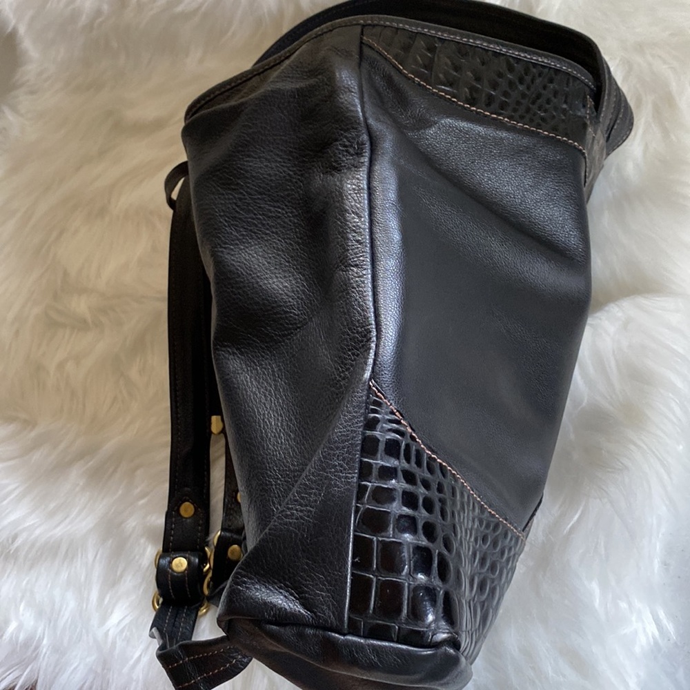 Unique Leather Crocodile Backpack - image 8